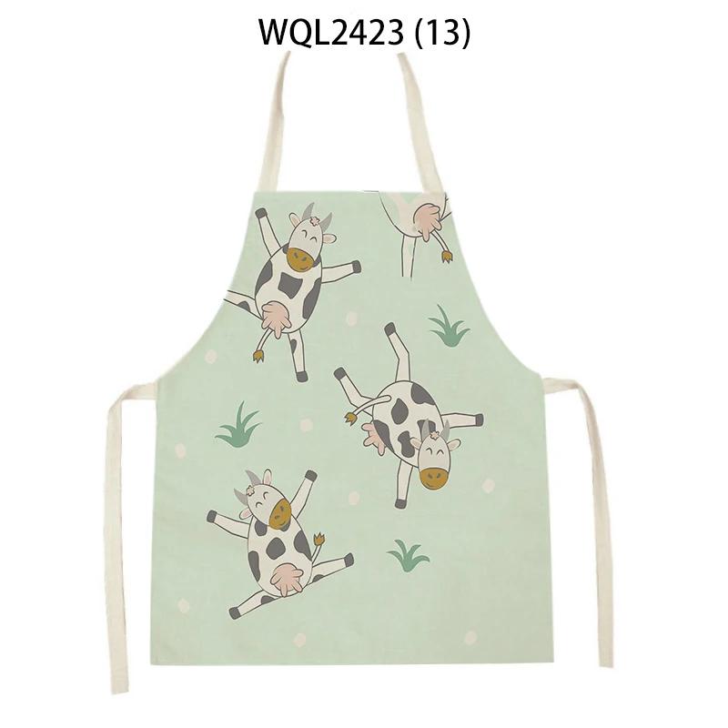 Animal Elephant Monkey Kitchen Aprons Linen Aprons Home Cooking Baking Accessories Aprons Kitchen Accessories Delantal Cocina