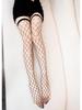 CTW01 Shiny Rhinestone Mesh Over-the-Knee Diamond Stockings
