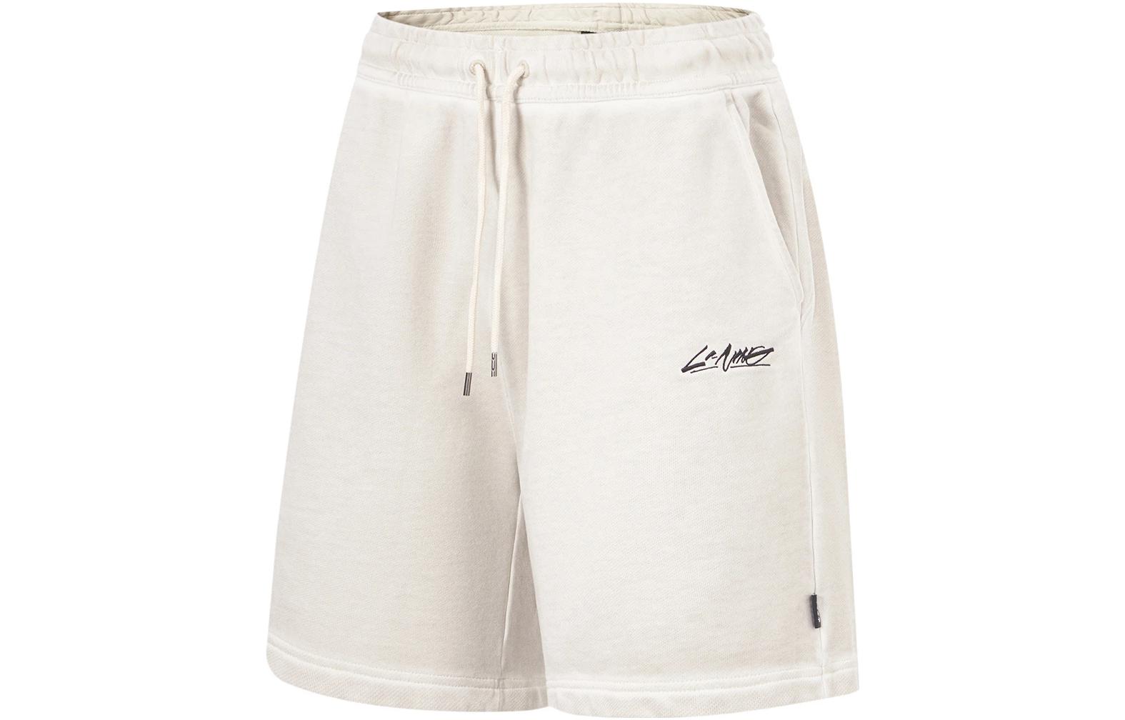 Li Ning Casual Shorts Men s Oat Gray AKST691-1 XL