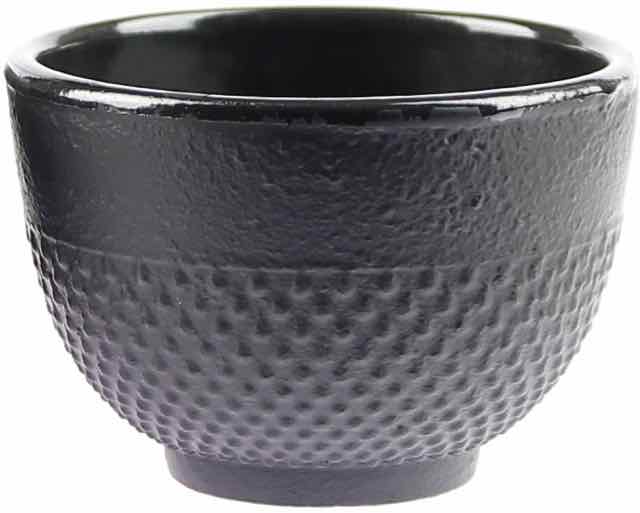 Cast Iron Cups 2 Pcs. Cast Iron Set For Tea And Herbs, Black Enamelled
