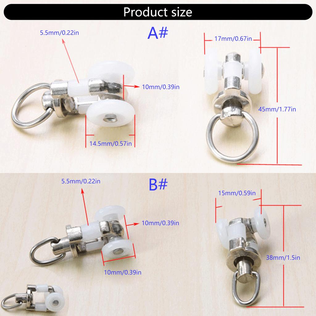 20pcs Aluminum Alloy Curtain Gliders For Ceiling Mounting And Noise Reduction In Any Room Curtain Movement
