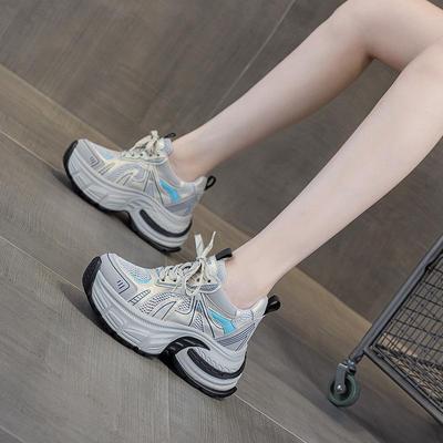Women's Petite Mesh Breathable Platform Sneakers, Summer 2025 Fashion Casual Sport Shoes