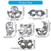 Steampunk Mardi Gras Mask Masquerade Mask Costume Party Supplies Venetians Mask Decor for Women,Men Half Face Mask