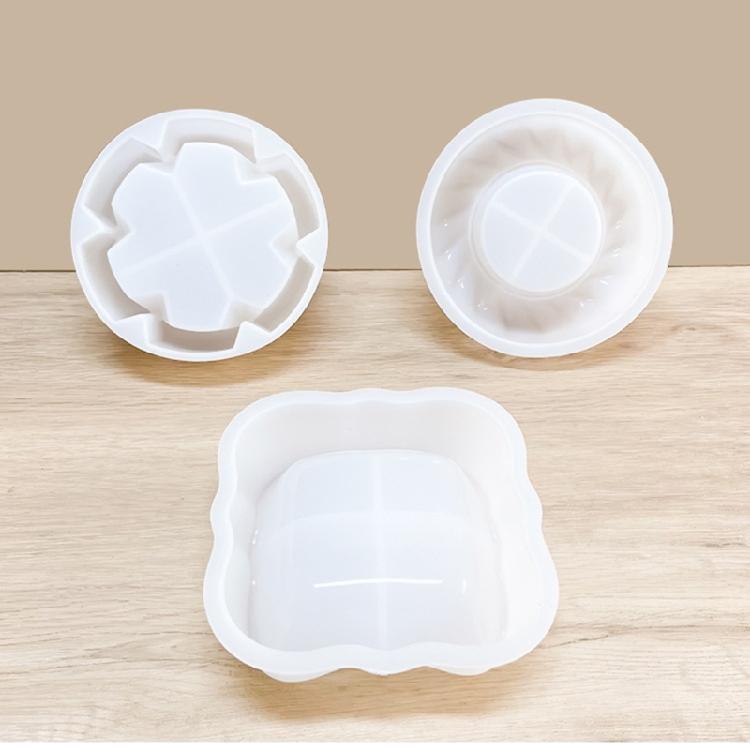 Non-stick Geometry Ashtray Mold Epoxy Resin Silicone Mold DIY Ornament Tool