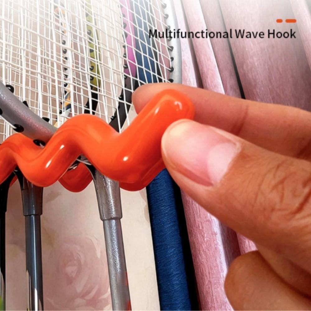 Space Saving Wall Mounted Racket Holder Multiple Racquets Badminton Racket Hook  Home Gym