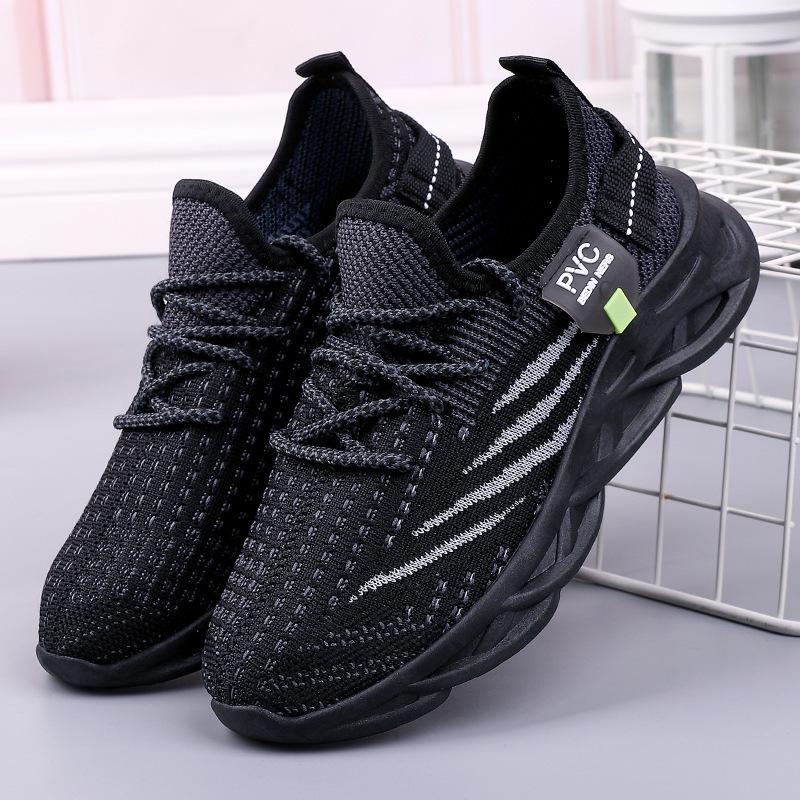Sommer neue Mode Mädchen fliegende gewebte atmungsaktive Schuhe Damen Freizeit Mesh Schuhe Studenten Laufschuhe