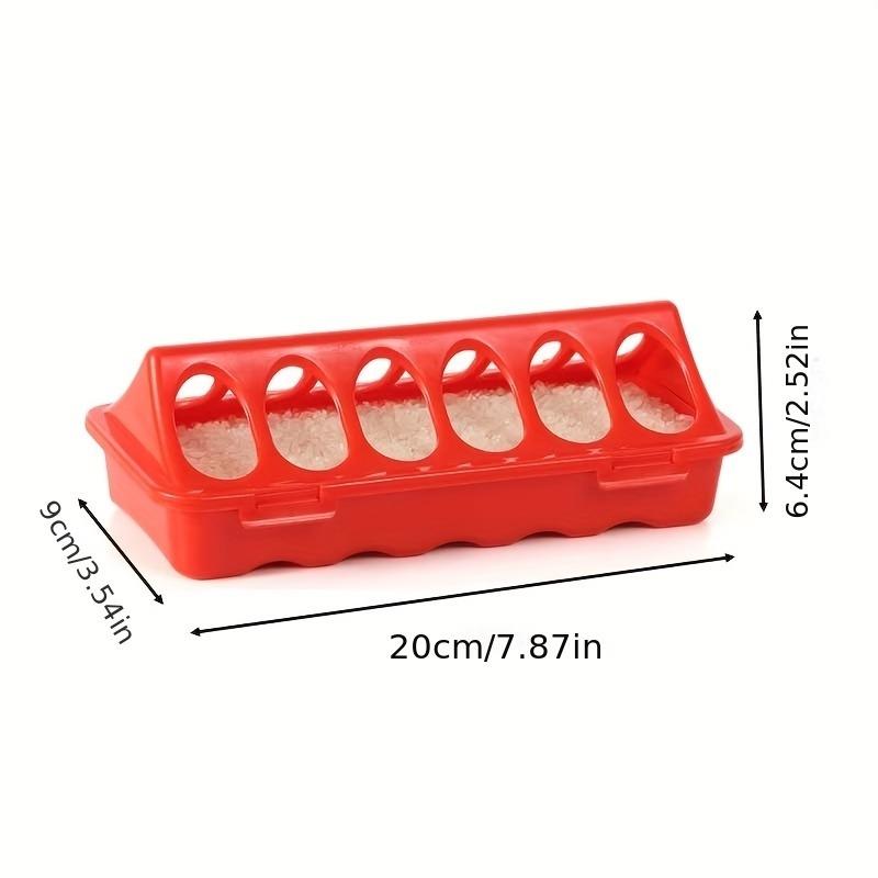 1pcs Chicken Feeder: Multi-Hole Tray, Anti-Theft, for Chicks, Quail & Wyandotte