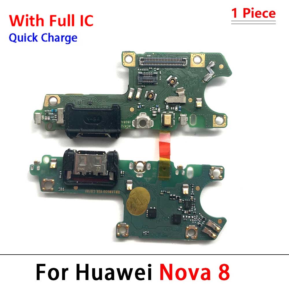 Neu Für Huawei Nova 5 5T 7 7i 8 8i 9 10 Pro SE 5G USB-Ladegerät Dock-Anschluss Ladeanschluss Mikrofon Flexkabel