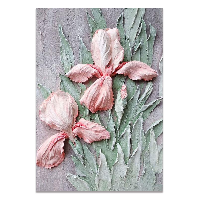 Retro Scandinavian Abstract Canvas Painting Wall Art Flower Posters and Prints Wall Pictures for Living Room Home Decoration