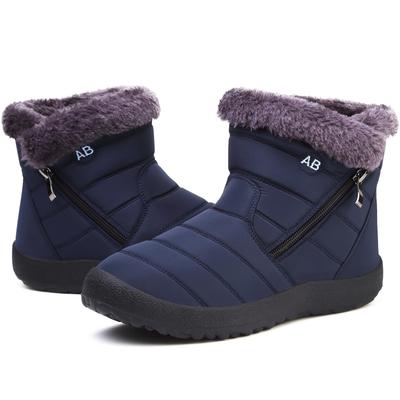 Maxome Snow Zippered Snow Winter Boots with Fleece Easy To Put On and Take Perfect for and Snow Women's Boots, Shoes, Lining, Warm, Lightweight,
