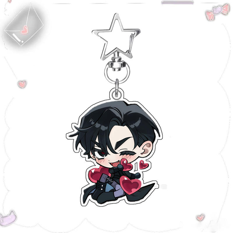 Portachiavi Acrilico Serie Amore Rosso 5cm per ALIEN STAGE MIZI SUA TILL IVAN HYUNA LUKA Portachiavi Auto Portachiavi Acrilico Regali per Fan