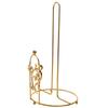 Practical Iron Tree Paper Towel Holder Free Standing One-handed Tear Vertical Paper Shelf Gold Decorative Tissue Stand Kitchen