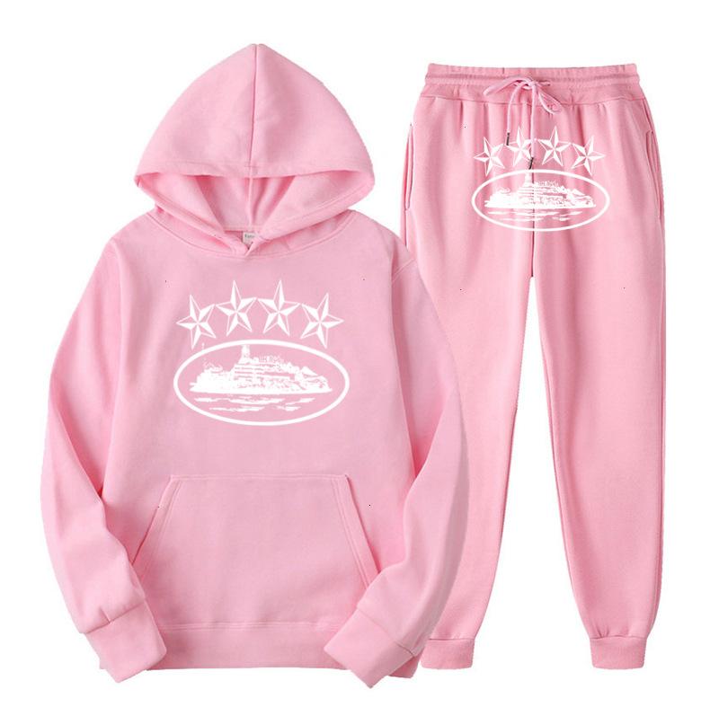Grenzüberschreitende europäische und amerikanische Trends Pullover mit Vier-Sterne-Buchstabenaufdruck Hoodies für Herren und Damen Sweatshirt-Set mit Rundhalsausschnitt Lockeres Oberteil