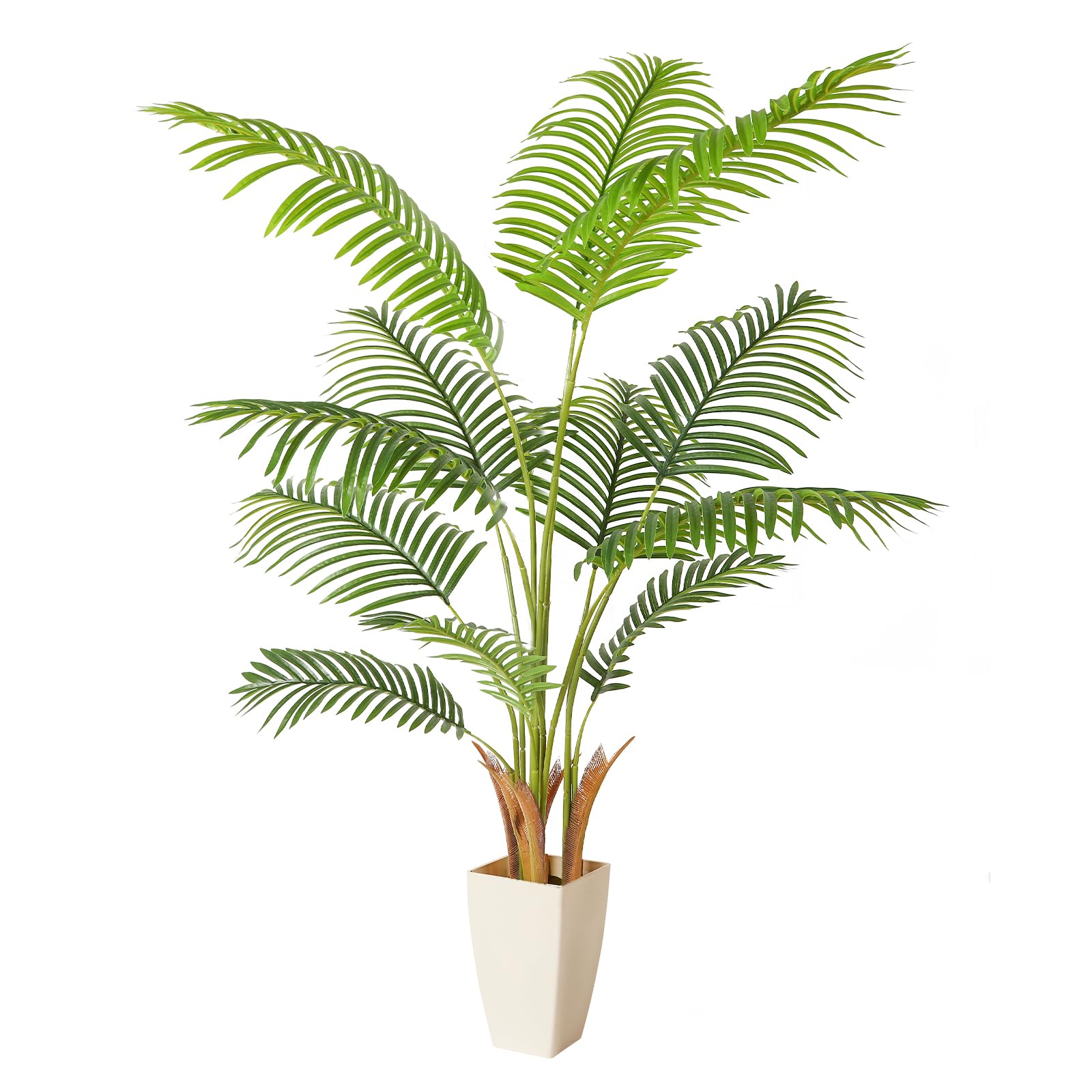 

Искусственная поддельная тропическая пальма искусственный воздух идеально подходит для украшения дома на новоселье в горшке [Высота 150 см] комнатное растение, зеленый, дерево, цветок, зелёный