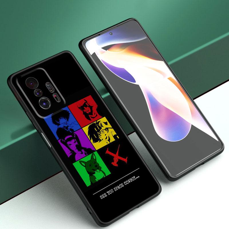 Space Cowboy Bebop Phone Case For Xiaomi Mi A2 8 9 SE Note 10 10T 11 12 Lite 9T 11T 12S 12T Pro A3 6X 12X Soft TPU Black Cover