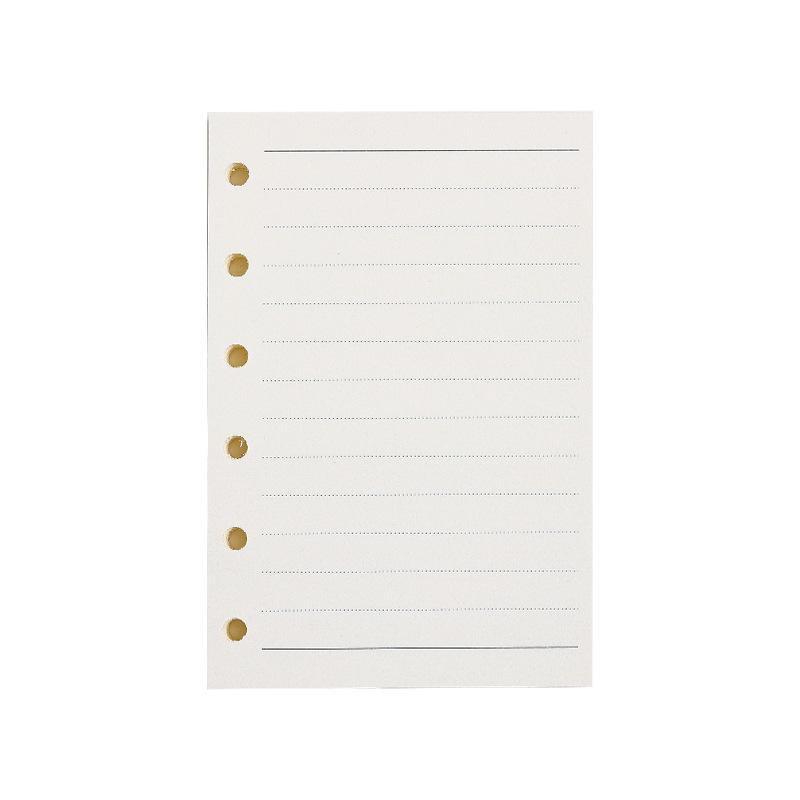 A6 A7 M5 Gitter Blankozeile Notizbuch mit losen Blättern Nachfüllpackung Spiralbindung Innenseite Tagebuch Planer Schulbedarf