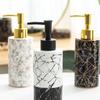 Ceramic Marble Lotion Dispenser 63mm Bottom Diameter Modern & Elegant for Bathroom & Kitchen Use Makeup Liquid Container