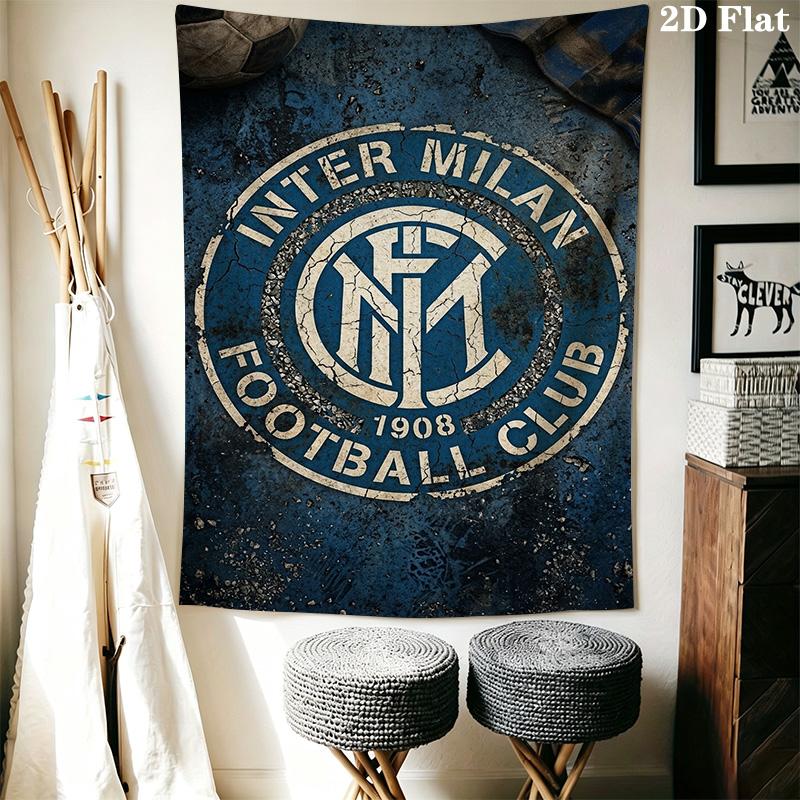 Inter Milan Emblem Wallpaper Bedding 1 Duvet Cover 2 Pillowcase Without Core Duvet Cover And Pillowcase Soft And Comfortable Bedding Set