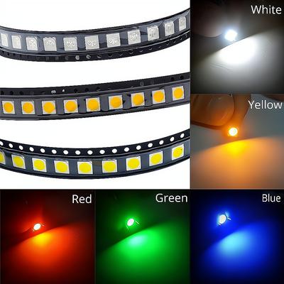 100Pcs 0805 White Red Green Blue Yellow SMD LED Chips 2.0~3.0V Super Bright Lamp Highlight Light Emitting Diode Patch Lighting