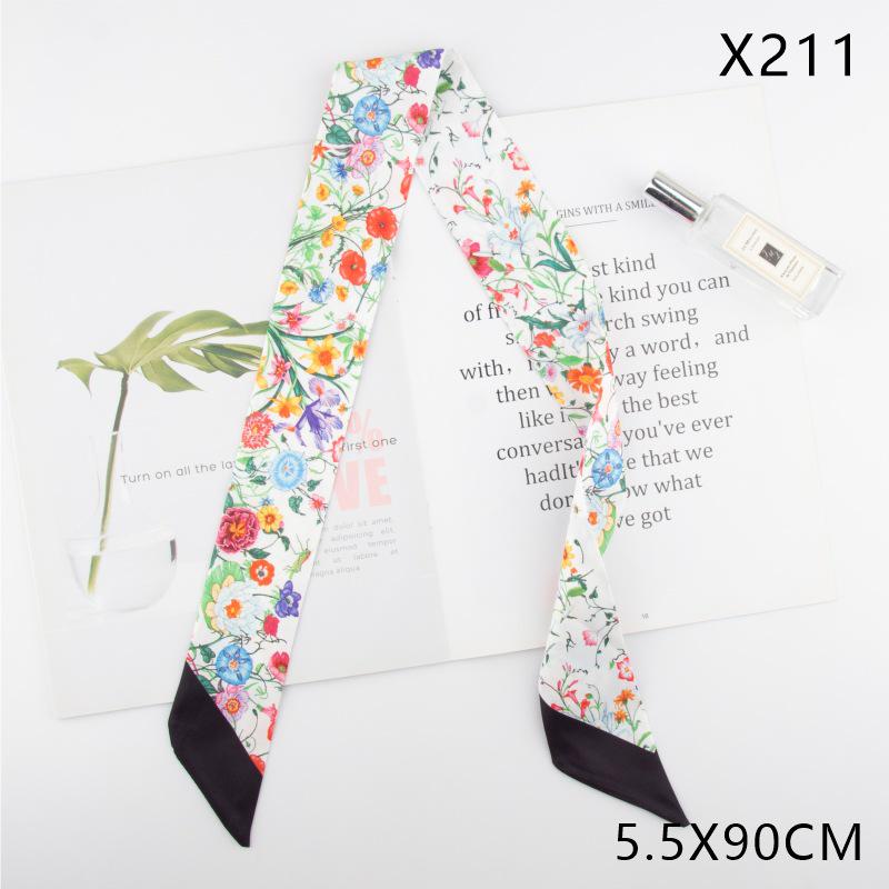 Versatile Vintage Silk Scarf: Hair Tie, Headband, Bag Accessory