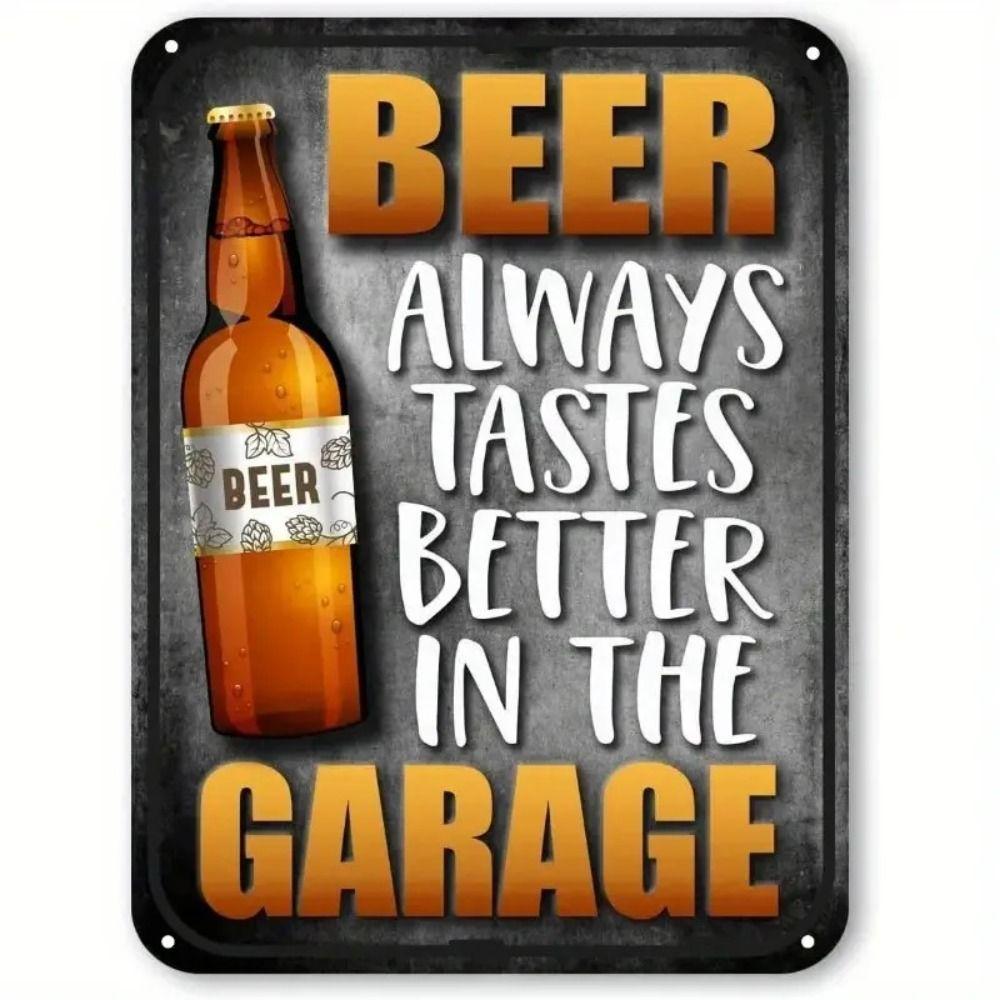 Beer Tin Sign, Metal Wall Decor Plaque 20x30cm