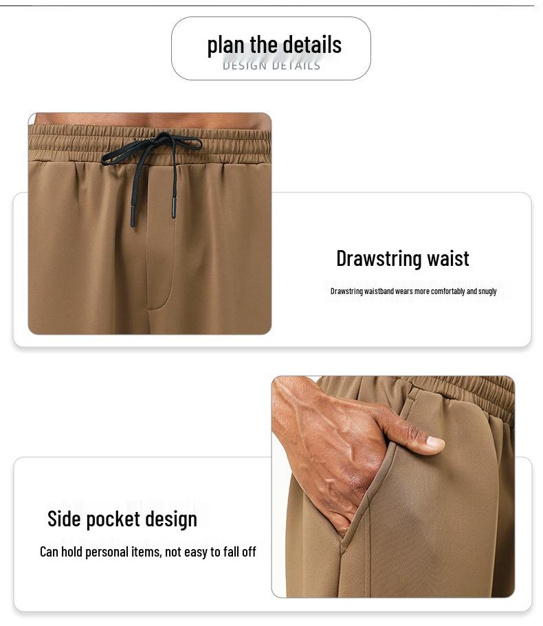 Men's Outdoor Quick-Dry Sports Pants for Hiking, Cycling, and Running - Autumn/Winter, Thick, Loose-Fit