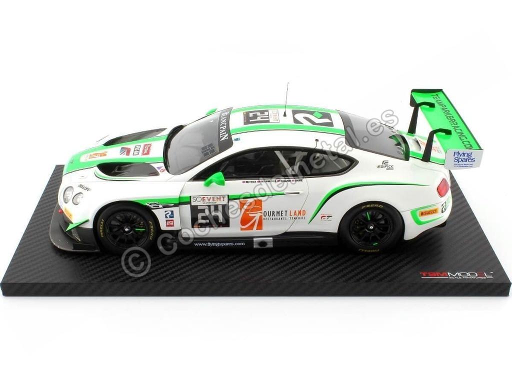 TrueScale Miniatures Bentley Continental GT3 Blancpain GT Series Spa 24 Hours 2016 Endurance Cup Team Parker Racing Finished Product 1/18 #24