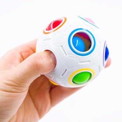 1 Pc Anti-Stress-Cube Kinder Puzzles Pädagogisches Färbung Lernen Spielzeug für Kinder Erwachsene Schreibtisch Büro Anti Stress Jungen Mädchen