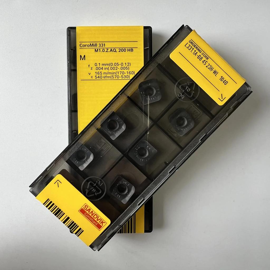 Original Sandvik / L331.1A-084523H-WL 1040 / CNC Lathe Carbide Blade 10 Pcs
