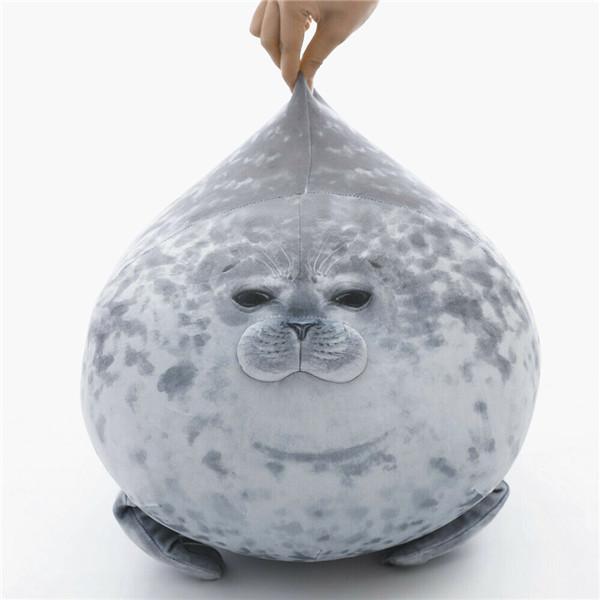 Chubby Blob Seal Plush Animal Toy Cute Ocean Pillow Pet Stuffed Doll Kids Gift Blob Seal Plush Toy ZSDD Chubby Seal Pillow Cute Ocean Animal Pillow