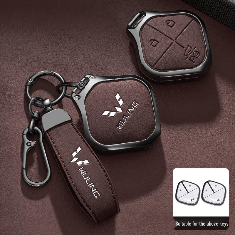 Wuling Bingo 2023 New Model Key Cover - Metal Full Coverage Buckle for New Energy Vehicles, Unisex