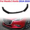 Car Front Bumper Lip Body Kit Lower Splitter Body Kit For Mazda 3 Axela 2014-2018 Glossy Black