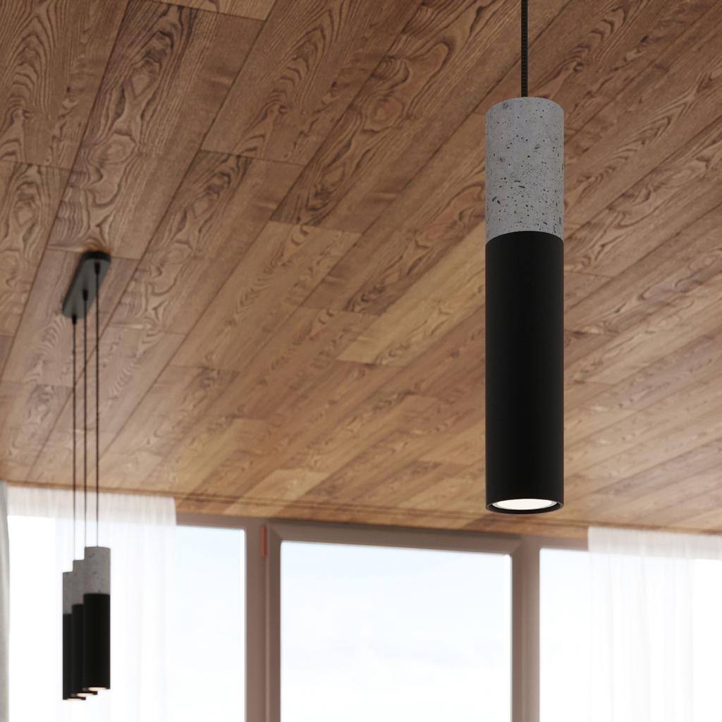 Borgio 1 black hanging lamp