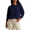 Polo Ralph Lauren Pony Logo Embroidered Crew Neck Pullover Long Sleeve Sweatshirt Women Sweatshirt 211780304-003