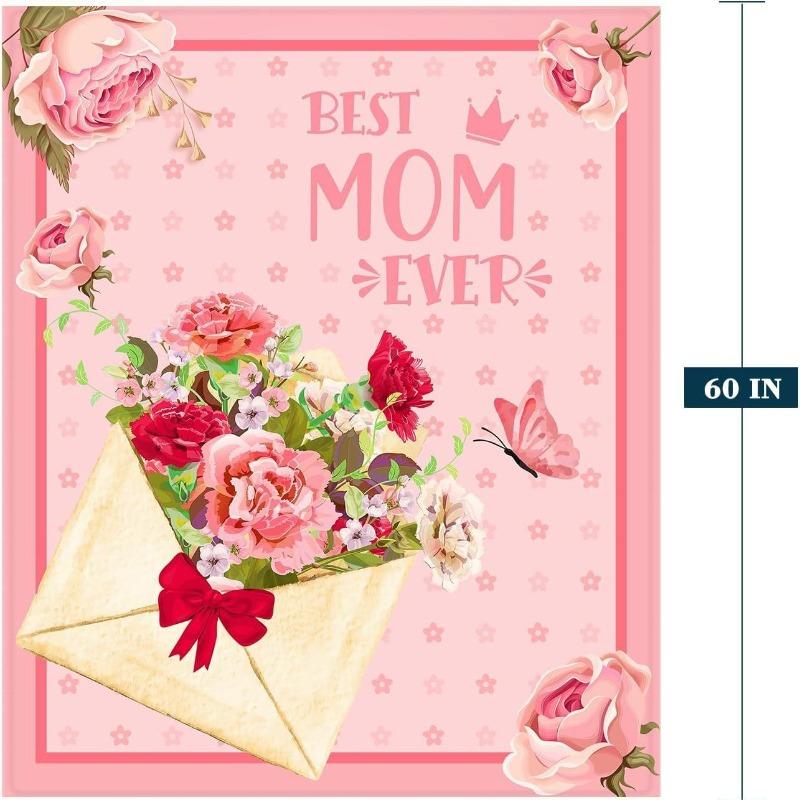 Mother's Day Gift Giving Digital-printed Polyester Bedroom Velvet Flannel Soft Sofa Cover Blanket Fleece Soft Sofa Cover