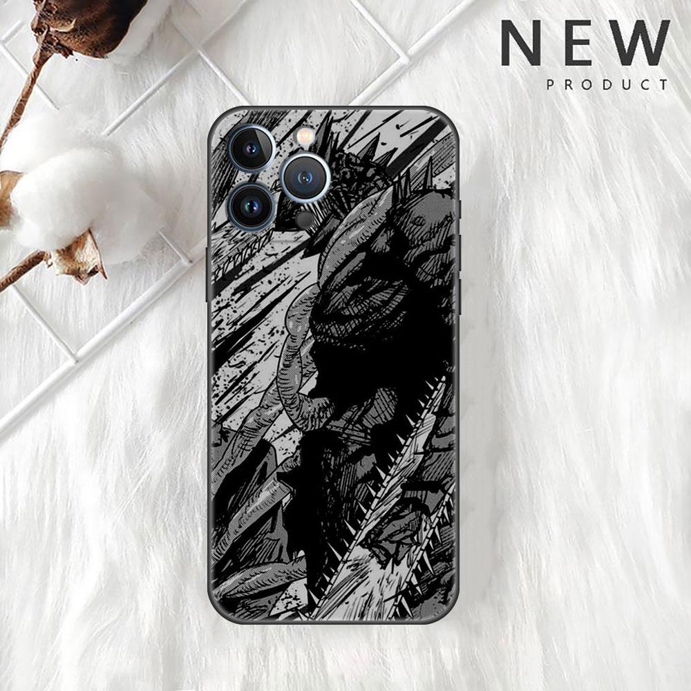 

Чехол Funda для Apple iPhone 14 11 13 7 12 Pro 7 XR XS Max 8 Plus 6 14Pro 13Mini, черный мягкий чехол для телефона с бензопилой, крутой человек iPhone 6 6S