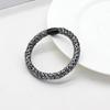 High-Elastic Embroidery Thread Hair Tie for Women - Twisted Ponytail Holder