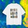 2025 Summer Y2K Short Sleeve High Street Short Sleeve Men's and Women's Printed DIY Pattern Round Neck T-shirt Short Sleeve