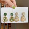 New Geometric Dangle Earrings For Woman Fashion Korean Jewelry Temperament Girl's Daily Wear Earrings