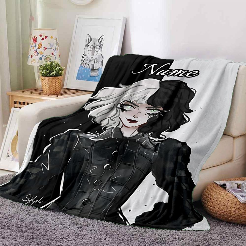 Custom Name Unicorn Pink Flowers Blanket for Couch & Bed, Plush Cozy Fuzzy Blanket Super Soft & Warm Blankets for Fall and Winter. 0908151