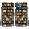 Handmade PU Leather Flip Case for Redmi 12C/Redmi 11A Anti-Slip Shockproof Cover with Wrist Strap & Heart/Rose Cat Designs