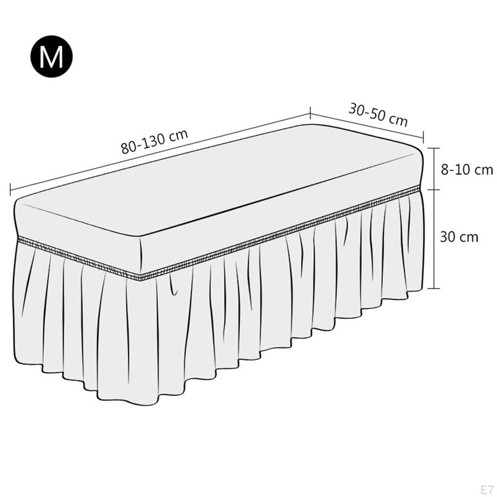 Bench Protector Cover, Seat Stretch Dining for Bedroom,