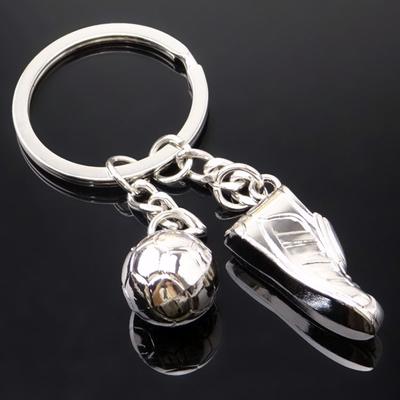 Football Main Features Ring Soccer Shaped Keychain Zinc Alloy Football Team Sports Fans Anniversary Gift Decoration Chidren Birthday Gifts