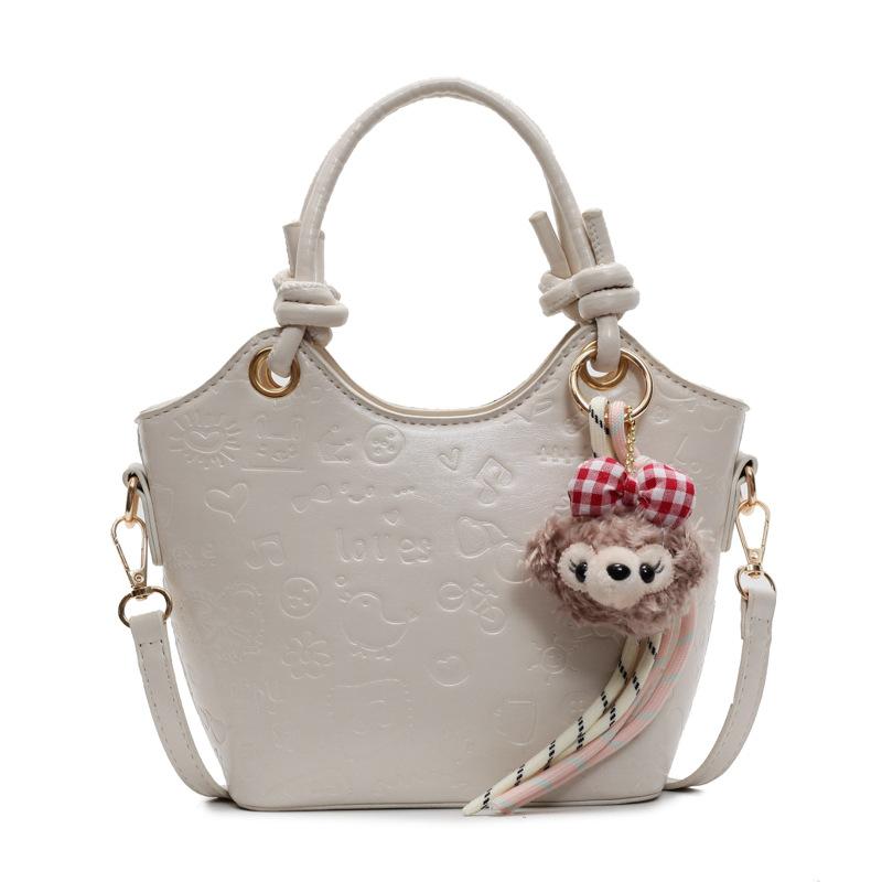 Korean Niche Fashion Cute Embossed Portable Vegetable Basket Bag Women's Spring Fashion Versatile Commuter Messenger Bag