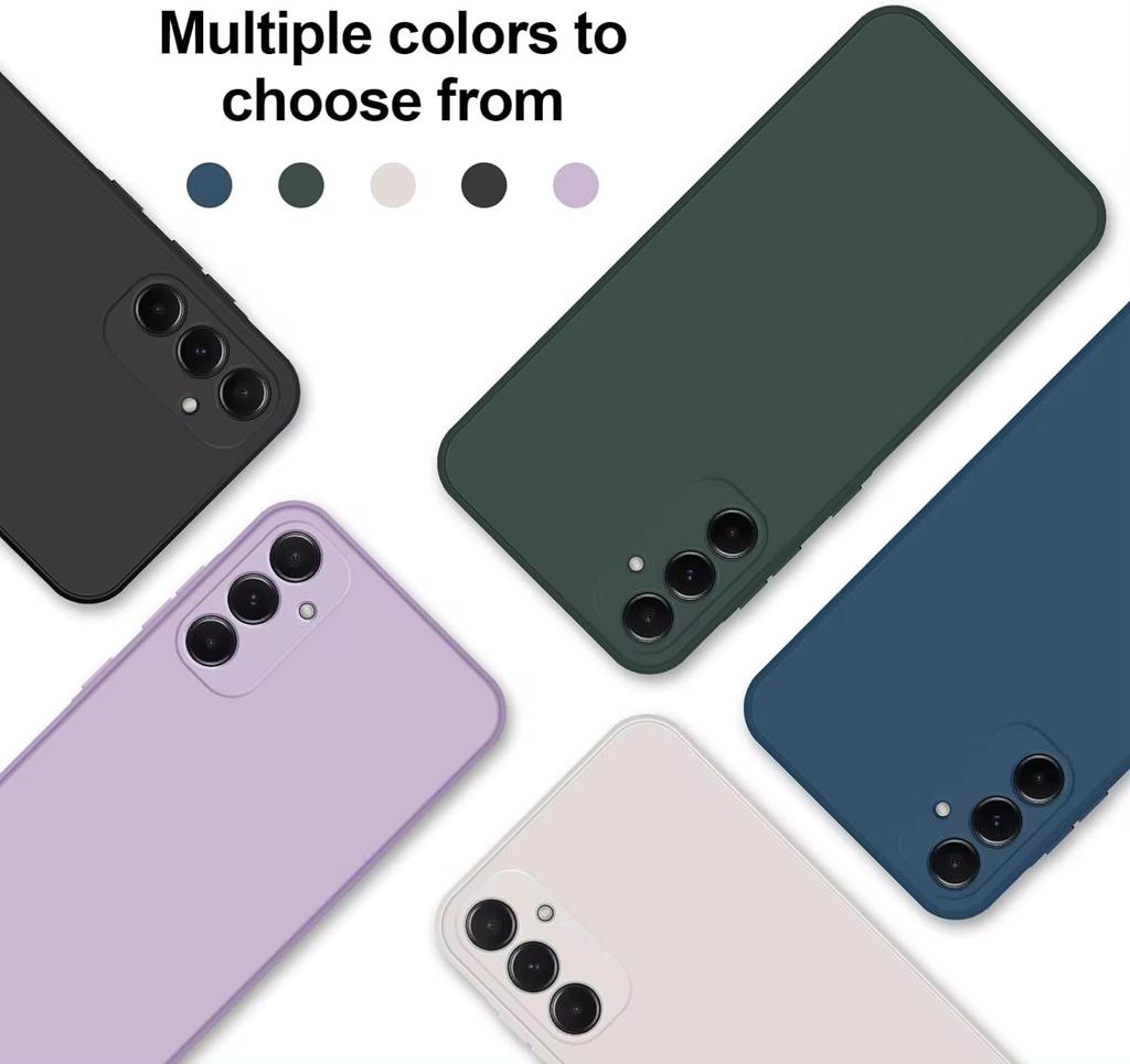 Funda For Samsung A55 5G Case For Samsung Galaxy A55 A54  A 55 5G Cover Funda TPU Cases Shockproof Liquid Silicone Soft Cover