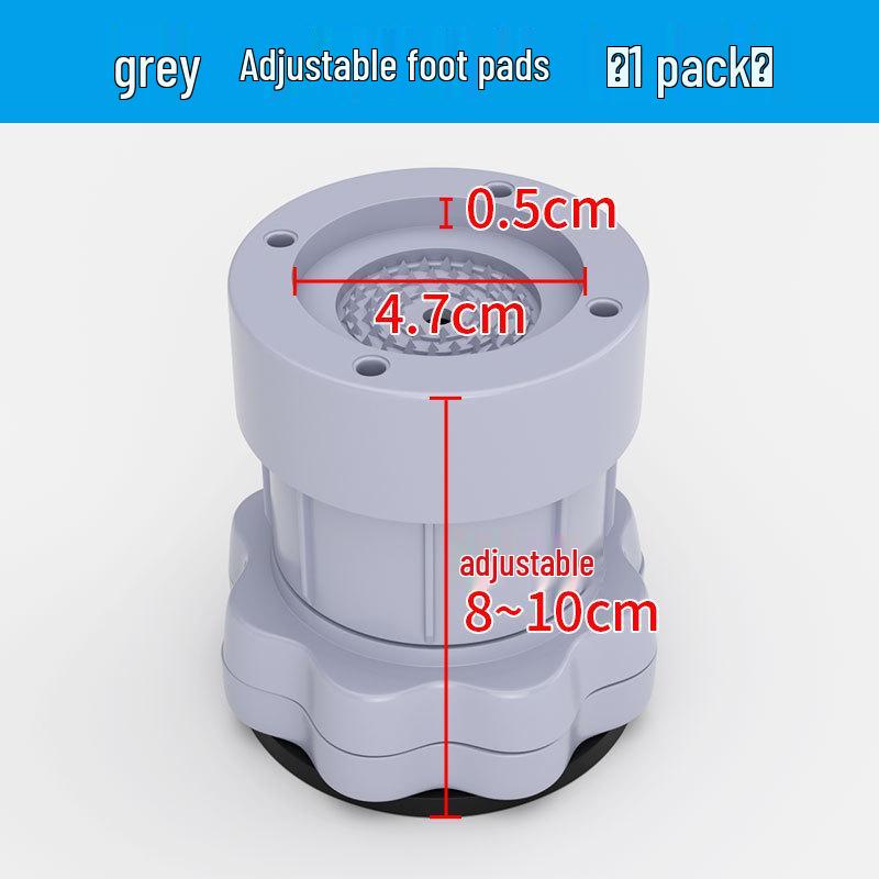 Universal Anti-Slip Vibration-Reducing Base Pad for Washing Machines & Refrigerators, Adjustable Height Stand