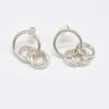 925 Silver Minimalist Earrings , Handmade Geometric Sterling Silver Jewelry, Unique Mothers Day Gift For Mom From Daughter