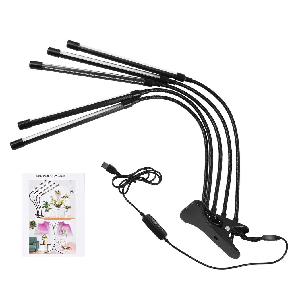LED Grow Lights with Full Spectrum Clip Plant Growing Lamp with Red Blue LED for Indoor Plants