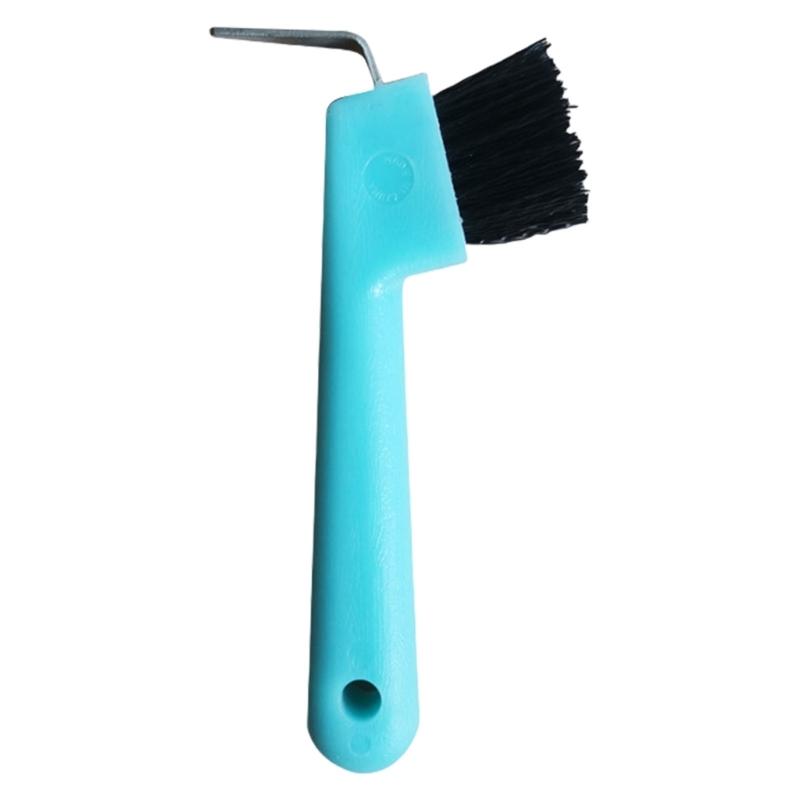 Horse Hoof Pick Brush with Soft Rubber Handle Portable Hoof Pick Horse Stuff Horse Supplies Maintenance Accessories