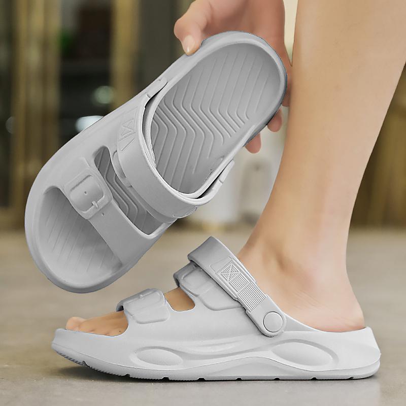 Fashion Black White EVA Sports Shoes Beach Woman Slippers Women Dormitory Casual Shoes Couple Outdoor Slippers for Men 2025 Trend